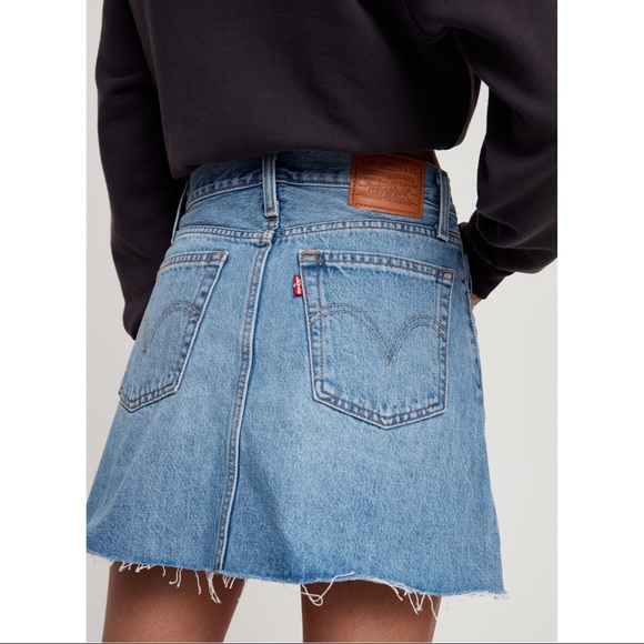 Levi's Dresses & Skirts - Levi’s button front denim mini skirt